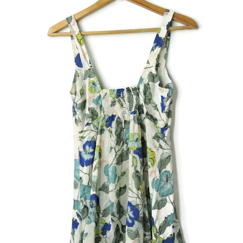 Free People Slip Swing Dress Lattice Lovers Floral - Picture 6 of 8